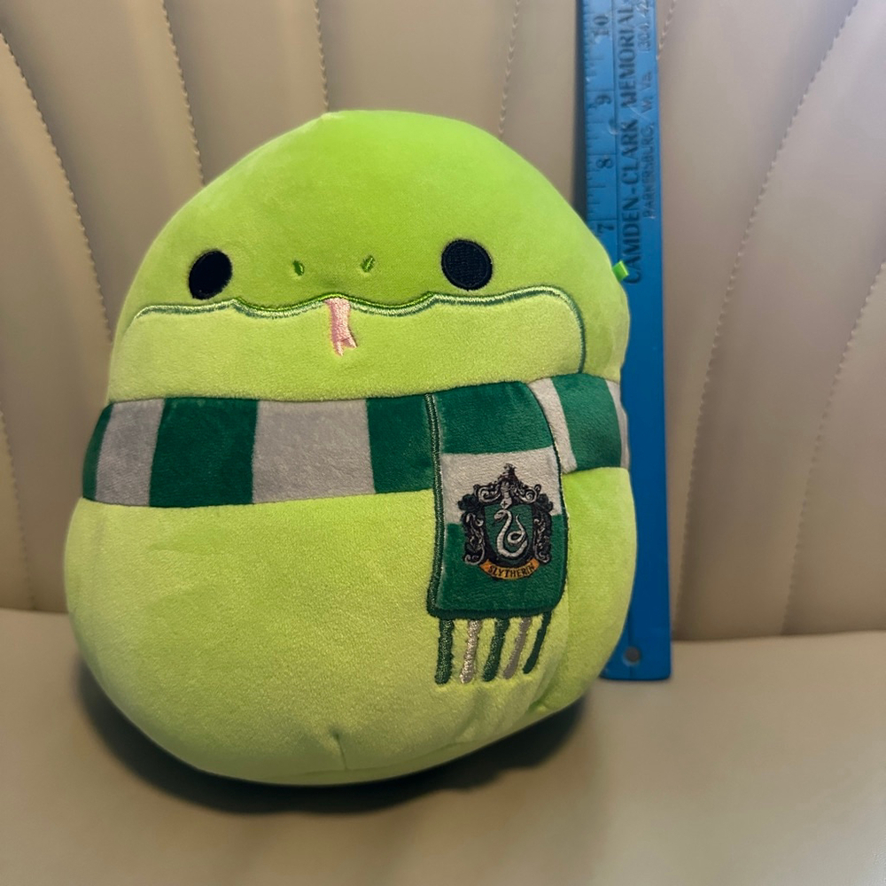 Squishmallows Harry Potter Slytherin Snake Plush 7" Green Grey